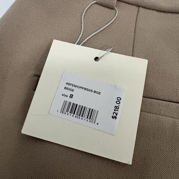 Favorite Daughter The Favorite Pant Beige Pleated Wide Leg trouser High Rise 8 - Picture 13 of 15